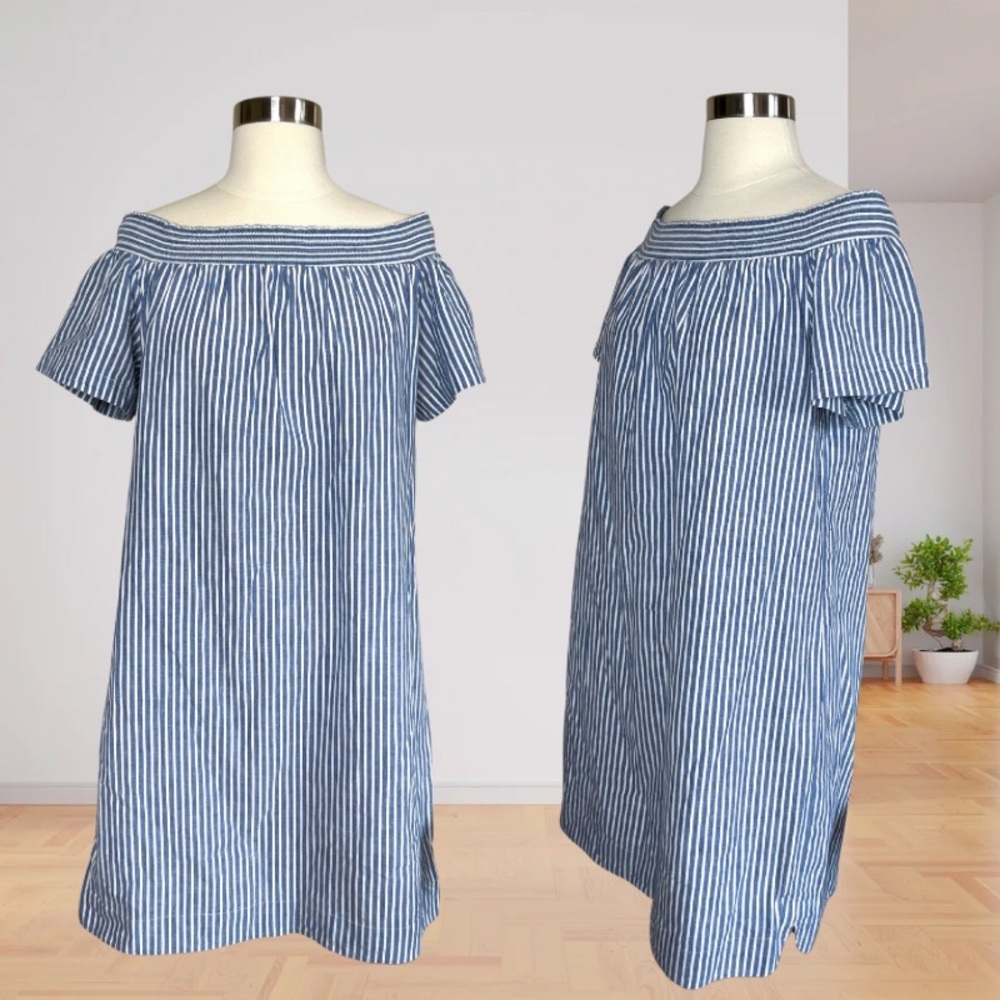 J. Crew Outlet Linen and Cotton Relaxed Shift Dress